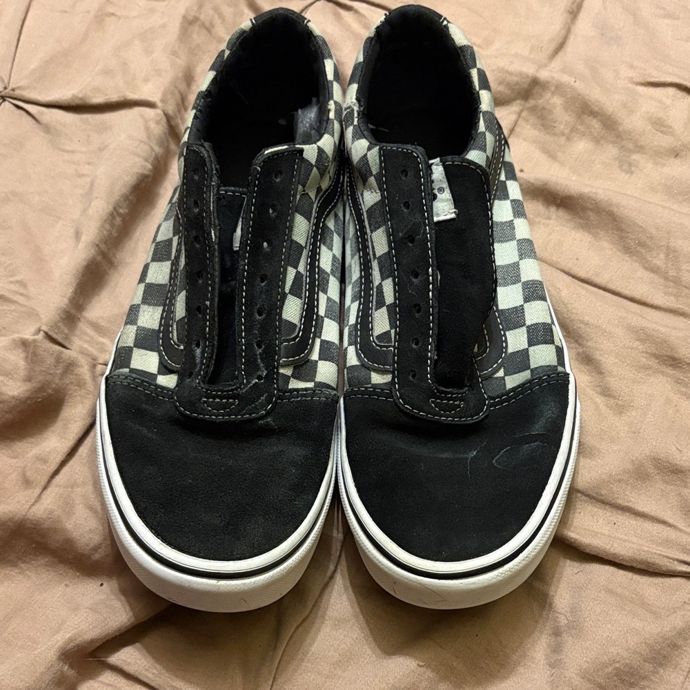 Vans Monochrome Checkered Slip-Ons